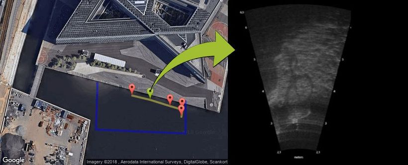 Figure 5. Output image from computer vision of "object of interest". Here we see a pedal bike in the city harbour of Aarhus