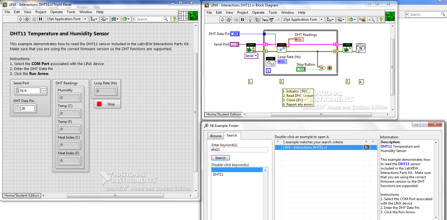 reading dht with labview - NI Community