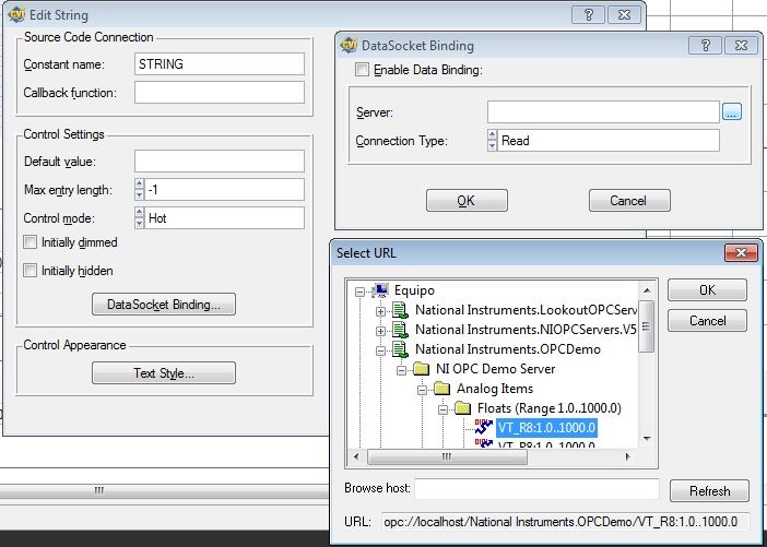Connecting to OPC via network variables - NI Community