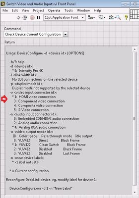 Checking current configuration