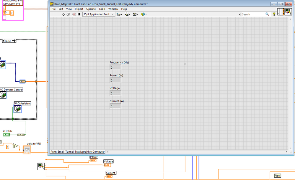 Variables for Read Magtrol VI