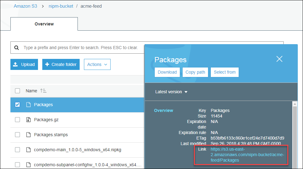 Amazon S3 - acme-feed - Packages URL.png