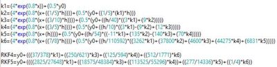 My long rigorous substitution of the values for the x and y of the reference equation