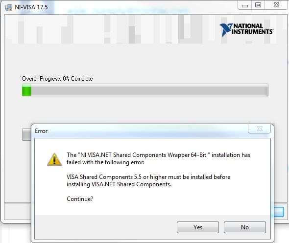 Solved: NI-VISA installation freezing on 64 bit Windows 10? - NI Community