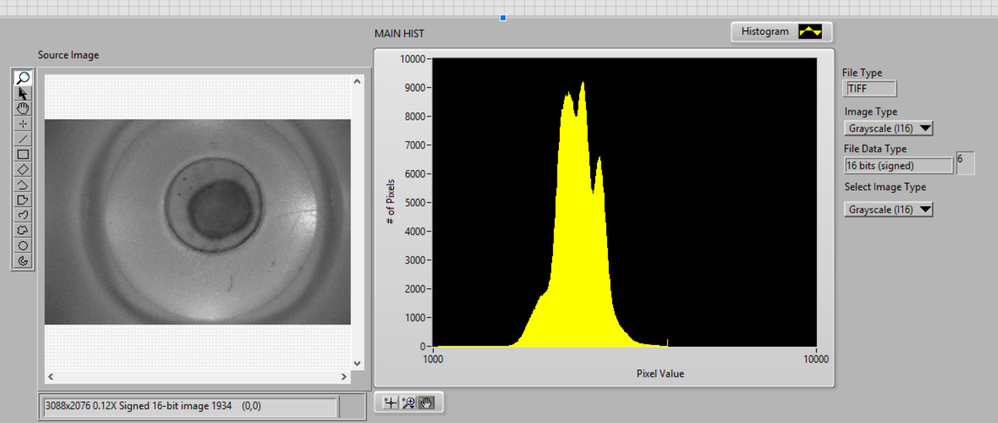 LabVIEW Histogram Output