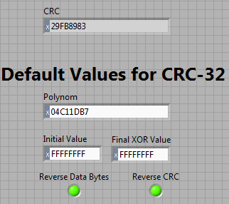 CRC32 - NI Community