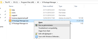 Run VIPM as Administrator