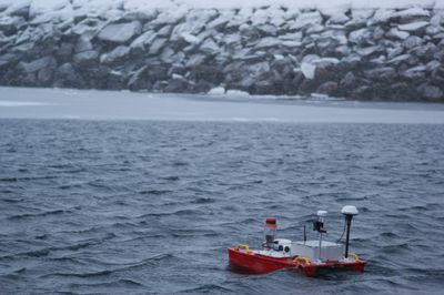 ARCAB in Greenland waters close to ice.