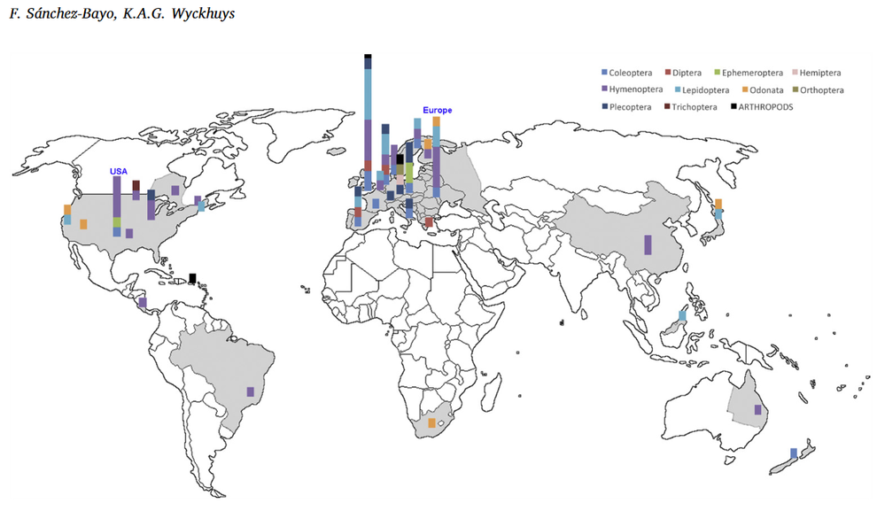 Figure 3. Geographic location of the reports studied