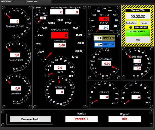 Figure 06 – Host: Main Screen. Source: Authors