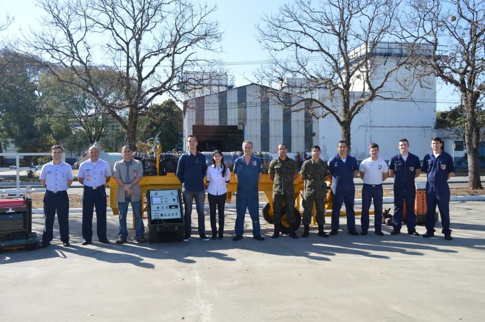 Figure 17 – All members from Brazilian Test Cell at PAMA Airbase. Source: Authors