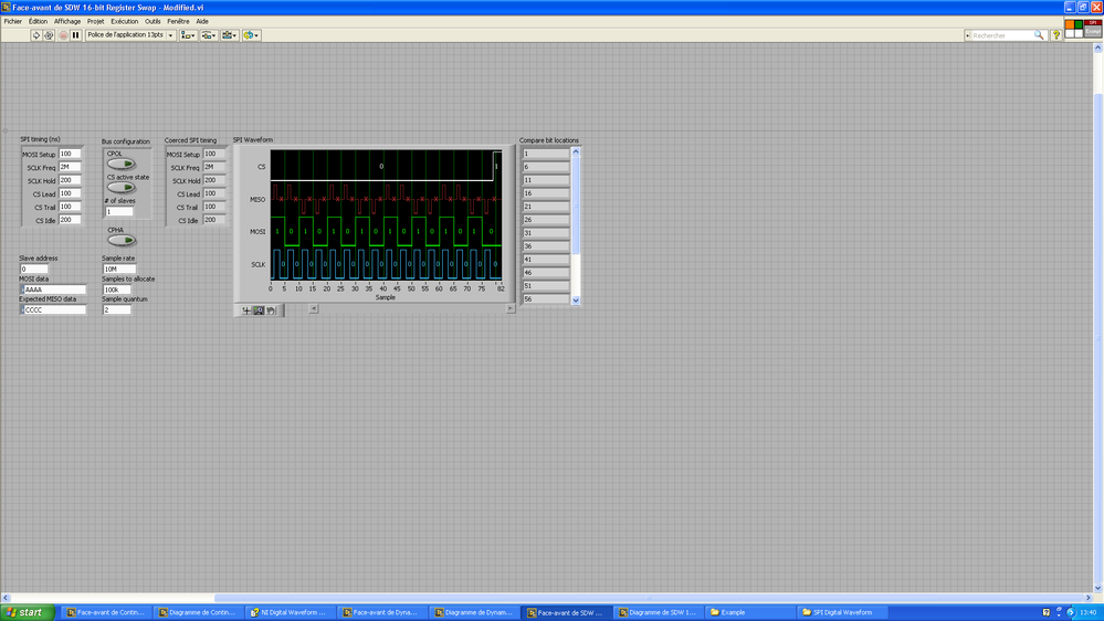 16-bit Register Swap front panel with default values