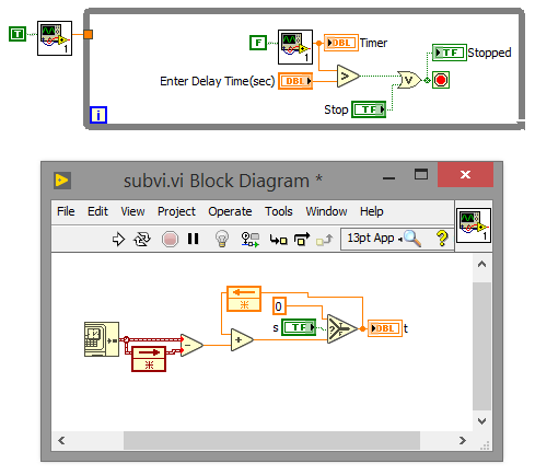 How to display a timer on labview application? - NI Community