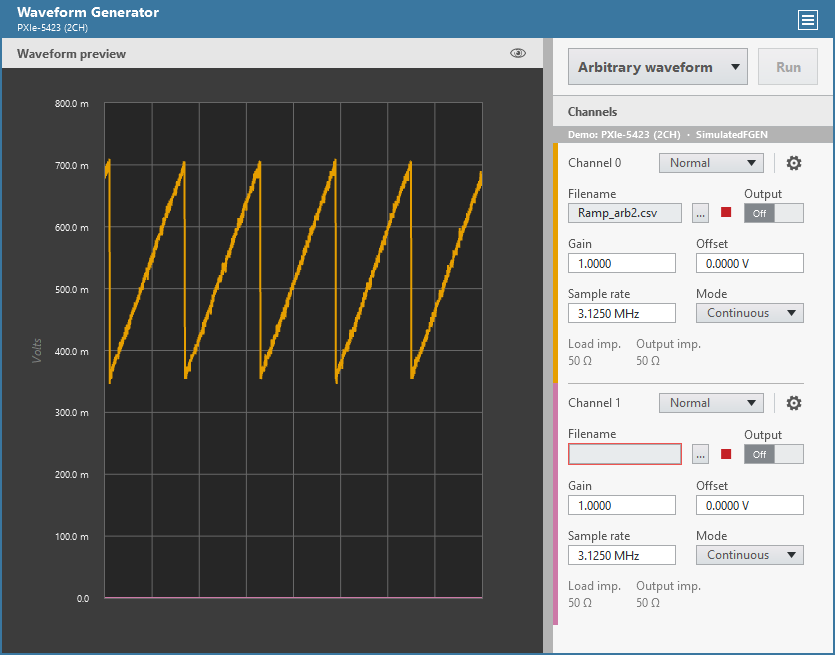 Arbitrary waveform