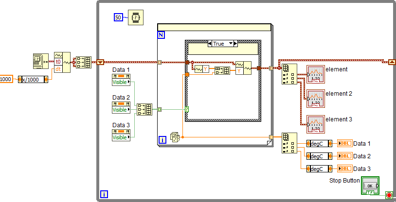 Solved: Array of waveform out a loop - NI Community