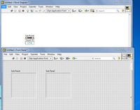 Subpanel invoknode is not duplicated on block diagram by clicking subpanel on front screen with ctrl+drag