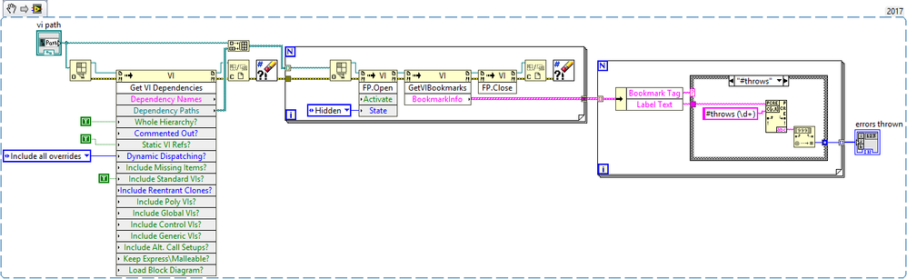 Find throwable errors.vi