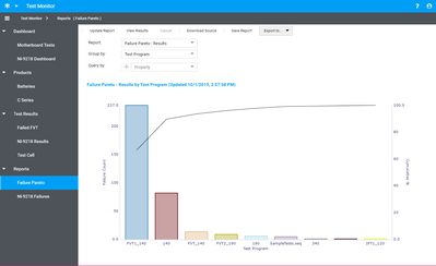 Export generated test reports from the SystemLink web application to share with others