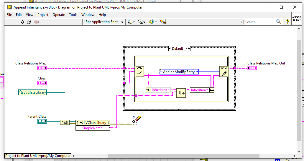 Project to Plant UML Diagram Script - NI Community