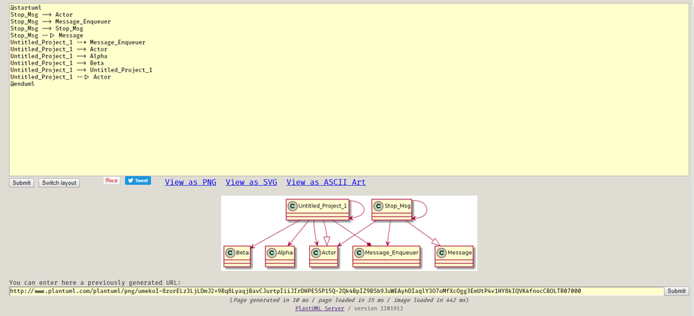 Plant UML online tool with example