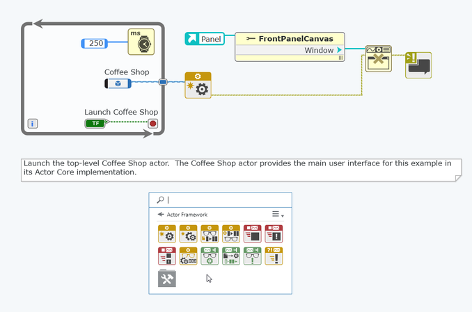 Actor Framework example in LabVIEW NXG