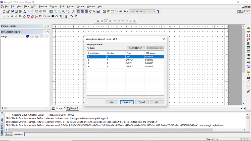 Assigning the pin direction. What is section column means there?