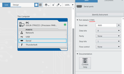 LabVIEW only COM1 available