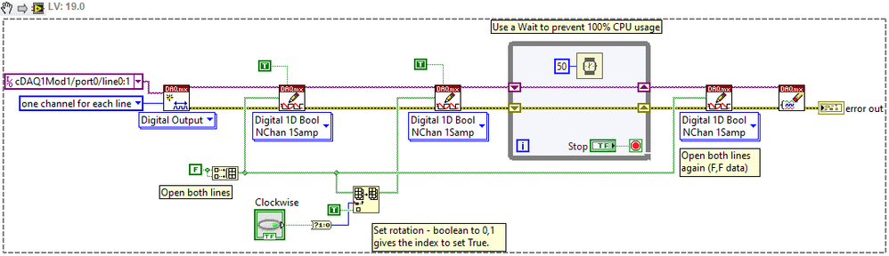 Note that "Clockwise" must be the line1 in this case. Otherwise, change the boolean name to "CCW" or similar.