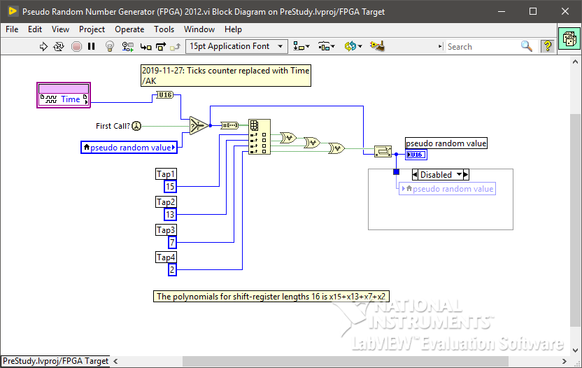 LV FPGA Pseudo Random Number Generator - Discussion Forums - National  Instruments