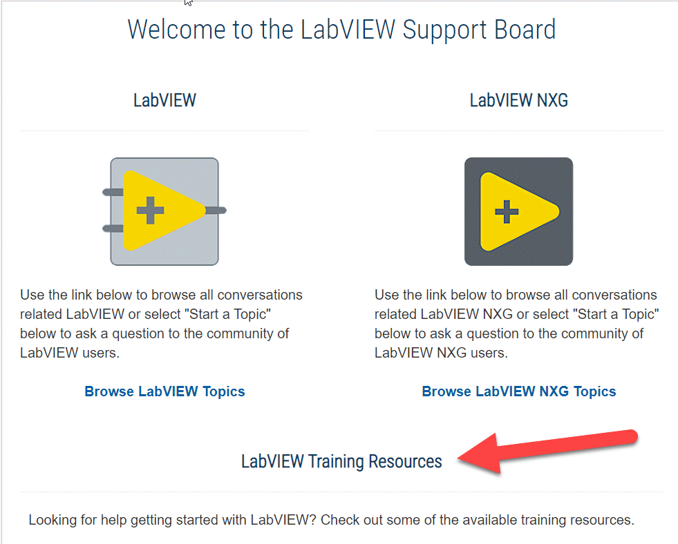 LabVIEW Training Resources