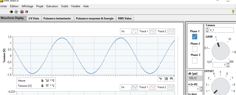 A capture of samples that aren't aligned with other