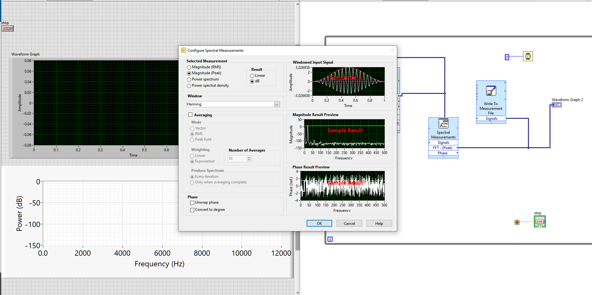 Labview spectral measurements help NI Community