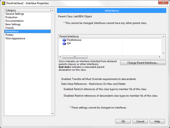 LabVIEW Inheritance