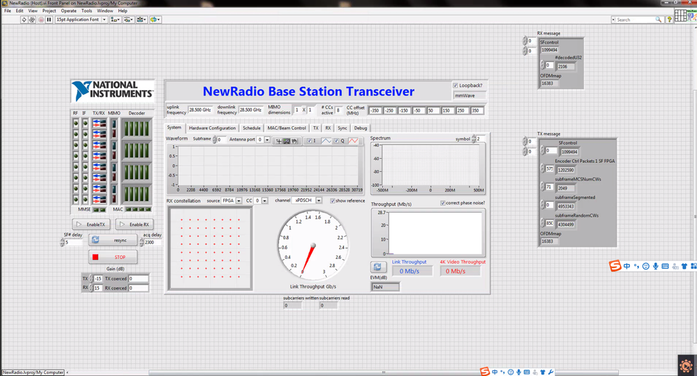 This time I chose "Base Station Transceiver" mode