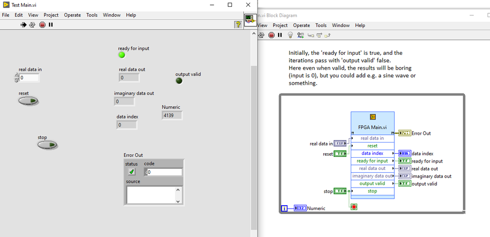 During Initialization, 'output valid' is false.