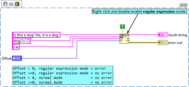 Example snippet