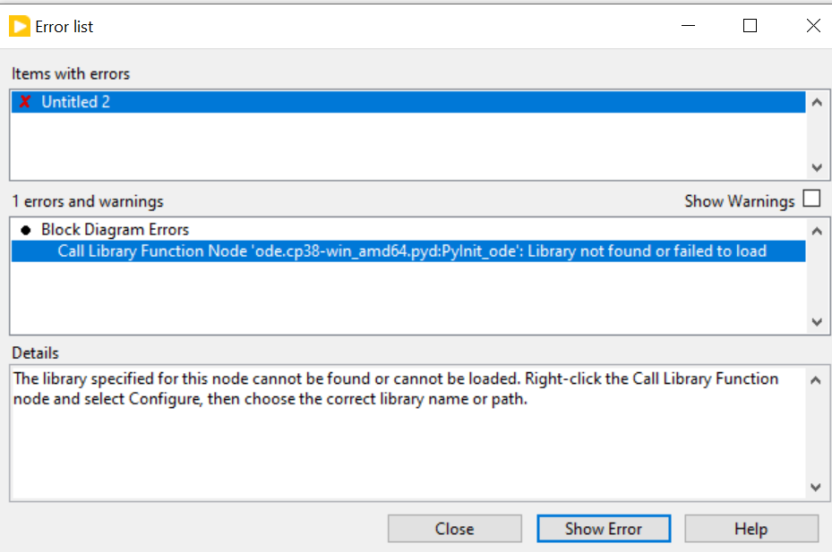 Calling a .pyd file in Call library Function Node - NI Community