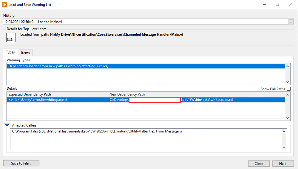 Solved: LV inexplicably finds dependency (sub vi) in incorrect folder - NI  Community