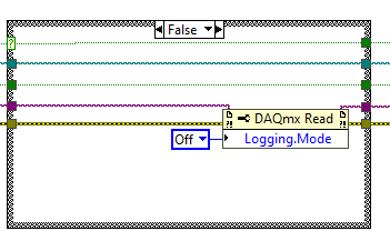 Turn logging off, that is, don't save data. But you can still display it, no problem.