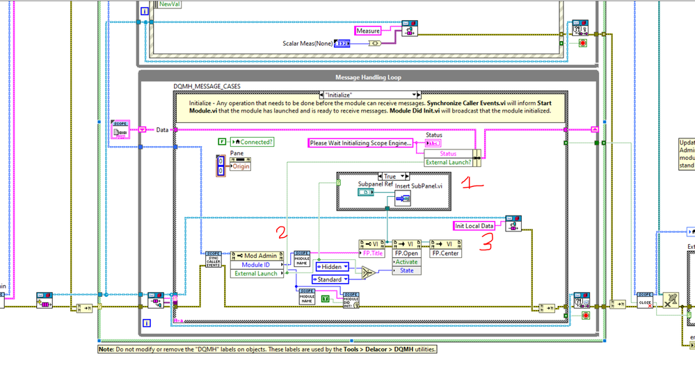 BD 2: using External Launch boolean to go to next init local data state if the application is launched by another module; in this case i will be loading its FP into subpanel in the another VIs UI.