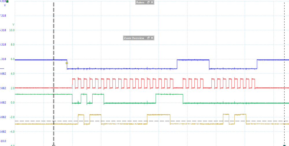 Reading back data 0x34 to Row 0 at Device Address 0x07