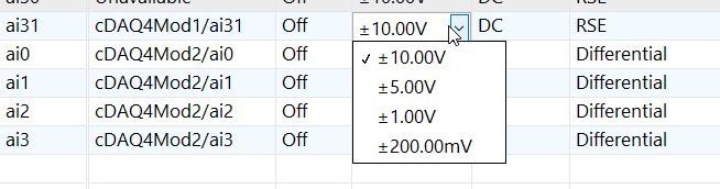 This DAQ has Adjustable gain