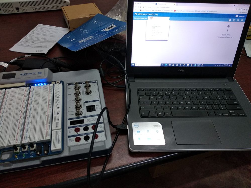 but it can not connect Measurement Live.