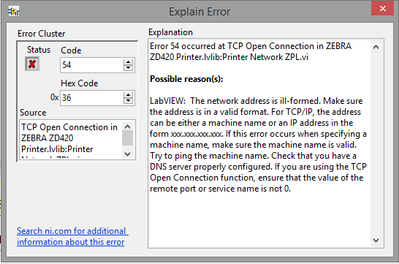 Shared USB printer TCP/IP communication - NI Community