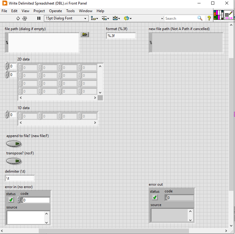 Solved: I want to save DATA 1 and DATA 2 in a csv file as in the image ...