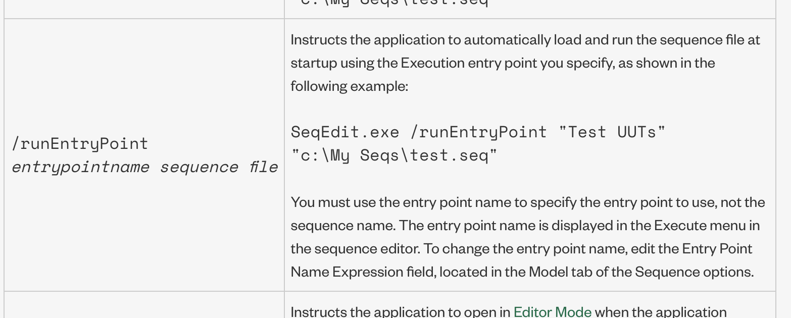 how to execute a system command with call executable in teststand