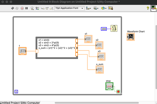 Solved: How to wire numeric indicators to waveform chart? - NI Community