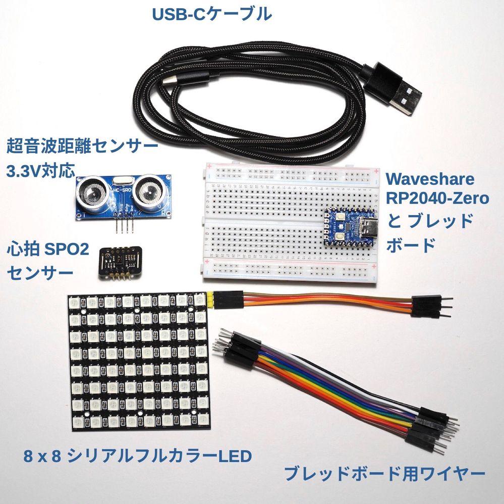 MicroPython & LabVIEW 連携キット部品名.jpg