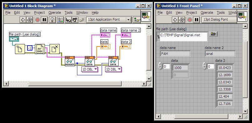 Solved: Load .mat (Matlab) file on run time (.exe) - NI Community