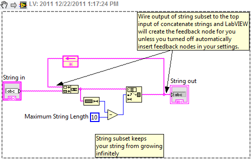 How to create a string indicator with a history? - NI Community